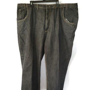 Haband Tailgater Men's Big Black Jeans Size 52 Big Tall
